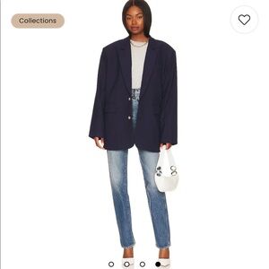 GRLFRND Sara Super High Rise Slim Straight in Market Street